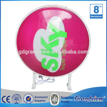 Customized Outdoor LED Double-sided-lit Vacuum Formed Acrylic Circle Light Box Signs Factory